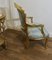 Antique French Gilt Salon Chairs, 1890s, Set of 3 9