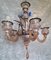 Vintage Italian Chandelier in Tinted Murano Glass, 1960s 9