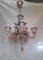 Vintage Italian Chandelier in Tinted Murano Glass, 1960s, Image 4