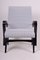 Mid-Century Black and White Armchair, 1950s 4