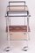 Mid-Century Serving Trolley in Chrome & Glass, 1960s, Image 4