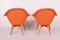 Mid-Century Armlehnstühle aus orangefarbener Buche, Miroslav Navratil zugeschrieben, 1950er, 2er Set 4