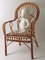 Italian Rattan & Bamboo Peacook Chair, 1970s, Image 2