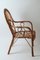 Italienischer Peacook Stuhl aus Rattan & Bambus, 1970er 10