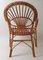 Italian Rattan & Bamboo Peacook Chair, 1970s, Image 8