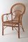 Italian Rattan & Bamboo Peacook Chair, 1970s 15