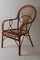 Italian Rattan & Bamboo Peacook Chair, 1970s, Image 4