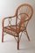Italienischer Peacook Stuhl aus Rattan & Bambus, 1970er 3