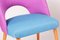 Mid-Century Pink and Blue & Armchairs in Beech, 1950s, Set of 2 2