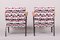 Mid-Century Multi Coloured Beech Armchairs, 1950s, Set of 2, Image 5