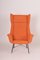 Mid-Century Orange Armchair attributed to Miroslav Navratil, 1960s 6