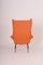 Fauteuil Orange Mid-Century attribué à Miroslav Navratil, 1960s 4