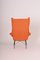 Mid-Century Orange Armchair attributed to Miroslav Navratil, 1960s 4