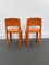Französische Vintage Allibert Stühle aus Orangefarbenem Kunststoff, 1970er, 2er Set 8