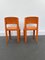 Vintage French Allibert Chairs in Orange Plastic, 1970s, Set of 2 8