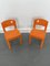 Chaises Allibert Vintage en Plastique Orange, France, 1970s, Set de 2 3