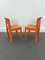 Französische Vintage Allibert Stühle aus Orangefarbenem Kunststoff, 1970er, 2er Set 4
