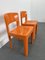 Vintage French Allibert Chairs in Orange Plastic, 1970s, Set of 2 9