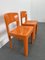 Vintage French Allibert Chairs in Orange Plastic, 1970s, Set of 2, Image 9