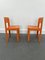 Vintage French Allibert Chairs in Orange Plastic, 1970s, Set of 2 5
