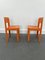 Vintage French Allibert Chairs in Orange Plastic, 1970s, Set of 2, Image 5