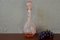 Botella italiana de vidrio rosa arenado de Empoli, años 60, Imagen 3