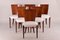 Art Deco Mahogany Dining Chairs attributed to Jindřich Halabala for Up Závody, 1940s, Set of 6 1