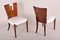 Art Deco Mahogany Dining Chairs attributed to Jindřich Halabala for Up Závody, 1940s, Set of 6 3