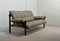 Sofa aus Leder & Jacaranda Holz von Jean Gillon für Woodard, 1960er 20