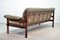 Sofa aus Leder & Jacaranda Holz von Jean Gillon für Woodard, 1960er 21