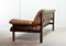 Sofa aus Leder & Jacaranda Holz von Jean Gillon für Woodard, 1960er 7