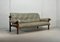 Sofa aus Leder & Jacaranda Holz von Jean Gillon für Woodard, 1960er 4