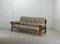 Leather and Jacaranda Wooden Sofa by Jean Gillon for Woodard, 1960s, Image 1