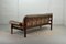 Sofa aus Leder & Jacaranda Holz von Jean Gillon für Woodard, 1960er 6