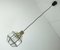 Vintage Pendant Lamp with Glass Shade and Brass from Glashuette Limburg, 1960s, Image 10