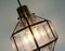 Vintage Pendant Lamp with Glass Shade and Brass from Glashuette Limburg, 1960s, Image 2