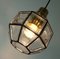 Vintage Pendant Lamp with Glass Shade and Brass from Glashuette Limburg, 1960s 8