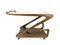 Mid-Century Italian Modern Wood & Glass Trolley, 1940s, Imagen 1