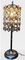 Vintage Table Lamp with Clear Glass Beads, 1950, Image 4