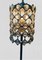 Vintage Table Lamp with Clear Glass Beads, 1950 2