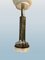 Lámpara de mesa Art Déco de vidrio y metal, años 50, Imagen 7