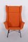 Mid-Century Orange Lounge Chairs attributed to Miroslav Navratil, 1960s, Set of 2 6