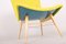 Mid-Century Yellow and Blue Armchairs attributed to Miroslav Navratil, 1950s, Set of 2, Image 4