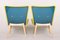 Mid-Century Yellow and Blue Armchairs attributed to Miroslav Navratil, 1950s, Set of 2 12
