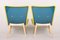 Mid-Century Yellow and Blue Armchairs attributed to Miroslav Navratil, 1950s, Set of 2, Image 12