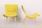 Mid-Century Yellow and Blue Armchairs attributed to Miroslav Navratil, 1950s, Set of 2 13