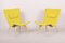Mid-Century Yellow and Blue Armchairs attributed to Miroslav Navratil, 1950s, Set of 2, Image 1