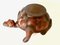 Figura de tortuga vintage grande de cuero, años 60, Imagen 6