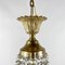 Vintage Crystal and Brass Chandelier, 1970s, Image 7