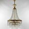 Vintage Crystal and Brass Chandelier, 1970s 1